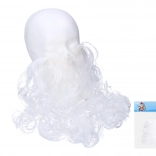 Biele umelé fúzy pre kostým Mikuláša, čarodeja alebo deduška