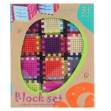 Plastové stavebné kocky pre deti 3+ – 24 dielikov