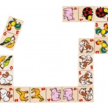 GOKI DOMINO domáce zvieratká v drevenej krabičke