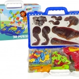 Konštrukčná stavebnica 3D DIY dinosaury