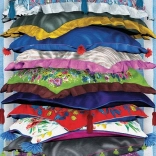 Eurographics vertikálne puzzle Mačacia princezná na hrášku 1000 dielikov