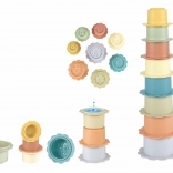 Stohovacia veža pohárov Kvet - 8 ks