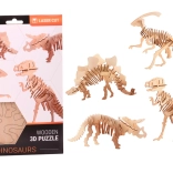 3D drevené puzzle dinosaurus