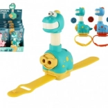 Náramkový projektor dinosaurus pre deti, plast, 11 cm, 3 farby