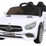 Detské elektrické autíčko MERCEDES-AMG SL 65 S, biele, s diaľkovým ovládaním