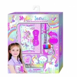 Denník so zámkom a perom Pecoware – jednorožec