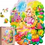 Woodlika drevené puzzle Princezná Amélia 120 dielikov