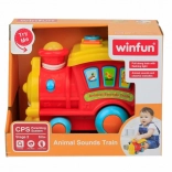 Interaktívny vláčik so zvukmi zvierat