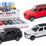 Kovové osobné auto 1:36 so zotrvačníkom – čierne, biele, červené