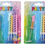 Párty sviečka číslo 1 so 4 sviečkami