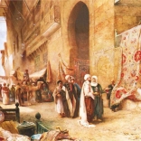 ANATOLIAN Panoramatické puzzle Predaj kobercov v Káhire 1500 dielikov