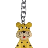 Drevená kľúčenka veľká Leopard