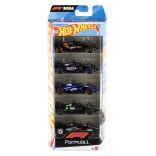 Hot Wheels Formula 1 – sada 5 kovových autíčok 1:64