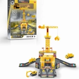 Stavebné parkovisko s žeriavom a príslušenstvom