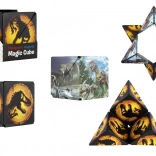 Magnetická hlavolamová kocka dinosaurus, plast, 6 cm