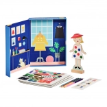 Petit Collage magnetické obliekanie šiat pre deti