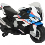 Detská elektrická motorka BMW S1000RR biela