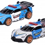 Policajné auto na zotrvačník so svetelnými a zvukovými efektmi 18 cm