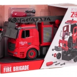 Rotujúca hasičská jednotka so zvukovou a vodnou funkciou