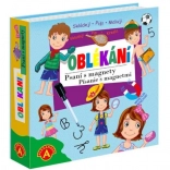 Písanie s magnetmi - obliekanie