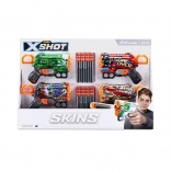Sada blasterov X-SHOT Skins Menace – 4 ks, 24 šípok