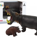 Súprava figúrok hroch s mláďaťom – zvieratá sveta