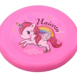 Lietajúci disk Frisbee Jednorožec ružový
