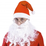 Dlhé snehobiele fúzy Santa na gumičke