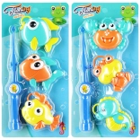 Detská hra Rybičky do vody s udicou (sada 1 udica + 3 rybky)