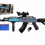 Samopal na penové náboje so svetlom a zvukmi, 60 cm