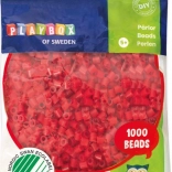 Zažehľovacie koráliky červené 1000 ks