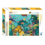 Puzzle BRAIN TREE poklad pod hladinou 1000 dielikov