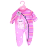 Oblečenie pre bábiku s mačičkou – dupačky s čiapočkou