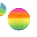 Dúhová gumová lopta 23 cm v sieťke