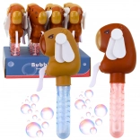 Bublifuk kapybara 2v1 s ventilátorom a trojitou paličkou 19 cm