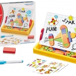 Magnetická tabuľa na kreslenie s geometrickými tvarmi a magnetmi