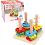 Drevená Vkladačka Geometrické Tvary