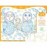 Kúzelné maľovanie Sova a priatelia