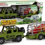 Terénny automobilový transportér DIY Zelený dinosaurus