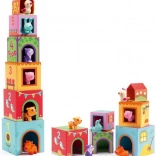 Skladacie kocky Domčeky pre zvieratká DJECO