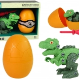Tyranosaurus Rex Dinosauří set s vajíčkom DIY skrutkovač zelený