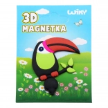 Magnet tukan 3D dekoratívny