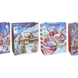 Darčeková taška L Vianoce 31 × 40 × 12 cm