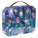 Puzzle v kufríku Nočné víly 36 dielikov