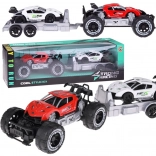 Terénne auto s prívesom a športovým autíčkom