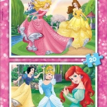 Puzzle DISNEY princezné 2×20 dielikov