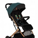 Športový kočík MoMi ESTELLE zelený so zlatým rámom 2022