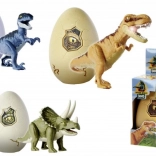 Svietiaca figúrka dinosaura vo vajíčku