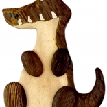 Drevená magnetka krokodíl – ručne vyrábaná dekorácia