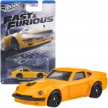 Hot Wheels Fast & Furious Datsun 240Z žltý model 1:64, 6,5 cm
